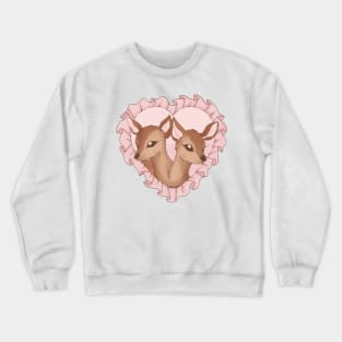 two headed deer Crewneck Sweatshirt